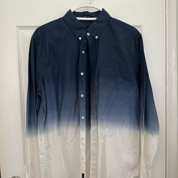 American Eagle Outfitters Other - Gradient Blue and White Men's Shirt